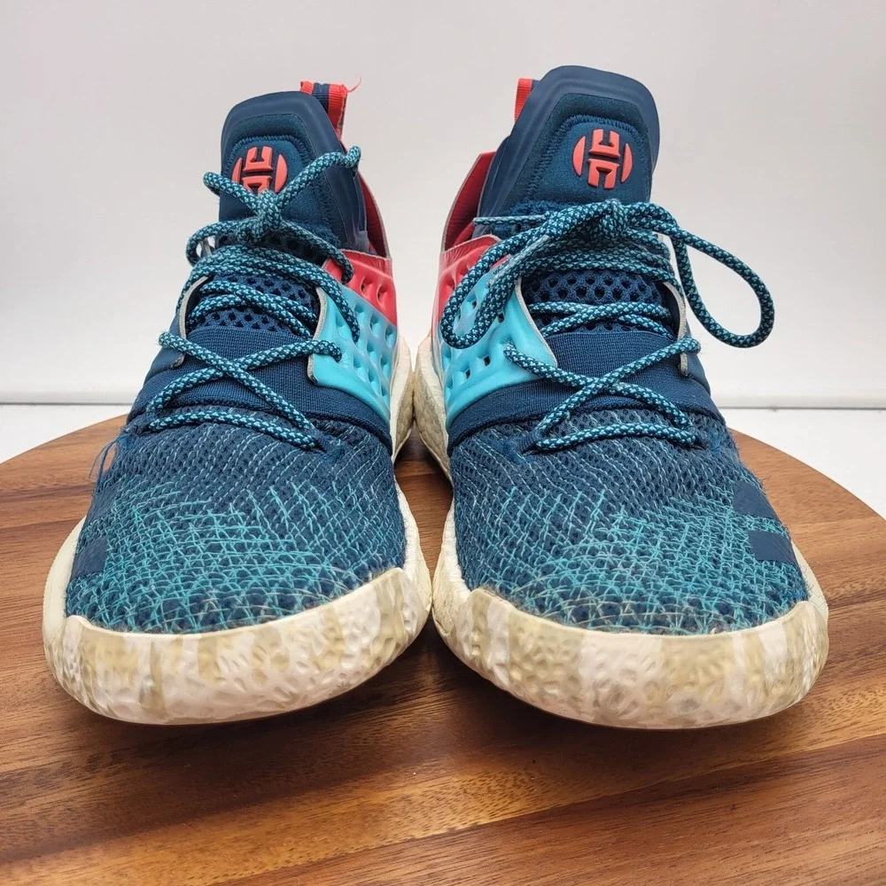 Adidas Harden Vol 2 Sneakers Mens Size 8.5 James Boost‎ Blue Shoes AH2216